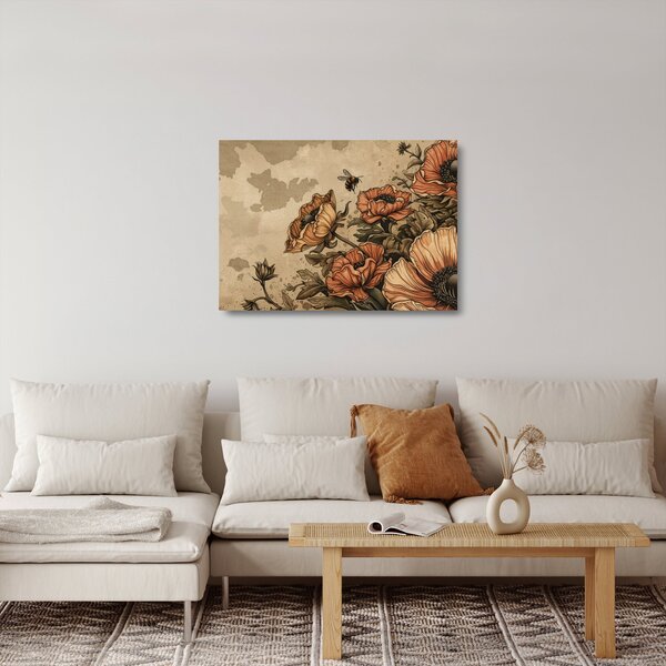 Skleněný obraz - Včelí louka II. (70x50 cm)