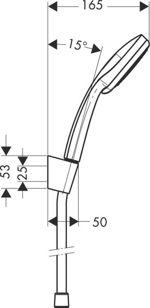 Hansgrohe Croma sprchová sada na stěnu chrom 27592000
