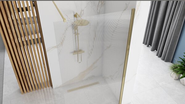 Sprchová zástěna REA AERO Intimo Gold Brush 90
