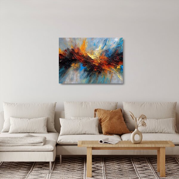 Skleněný obraz - Barevná textura (70x50 cm)