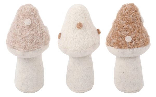 Sinsay - Plstěné stojací dekorace ve tvaru hub 3 pack - vícebarevná