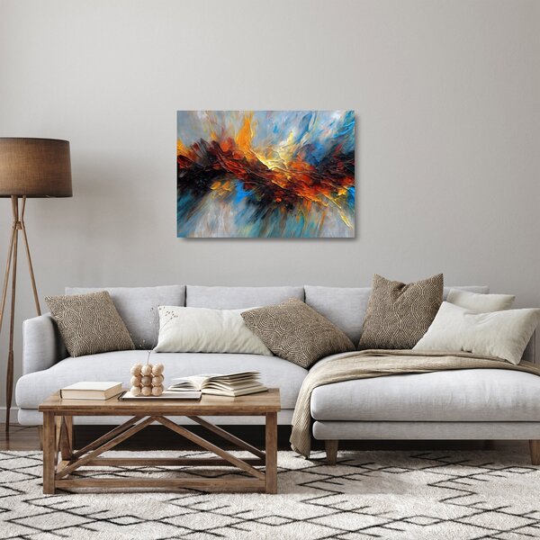 Skleněný obraz - Barevná textura (70x50 cm)