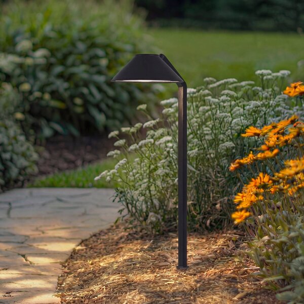 Lindby LED svítidlo do země Capelo, černé, kov, 77 cm, Černá, Hliník, Moderní