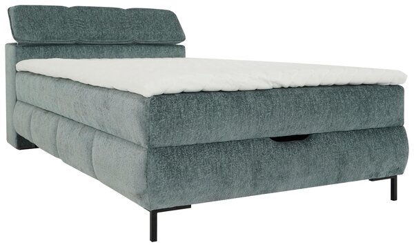 AMERICKÁ POSTEL, 120/200 cm, šalvějově zelená Xora - Postele s úložným prostorem