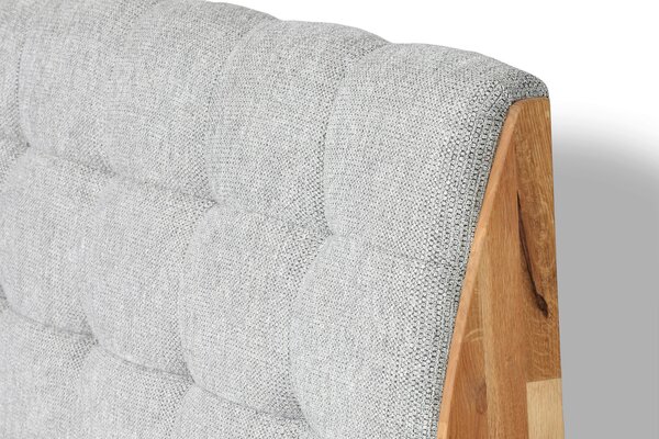 POSTEL BOXSPRING, 180/200 cm, platinová Welnova - Postele s úložným prostorem
