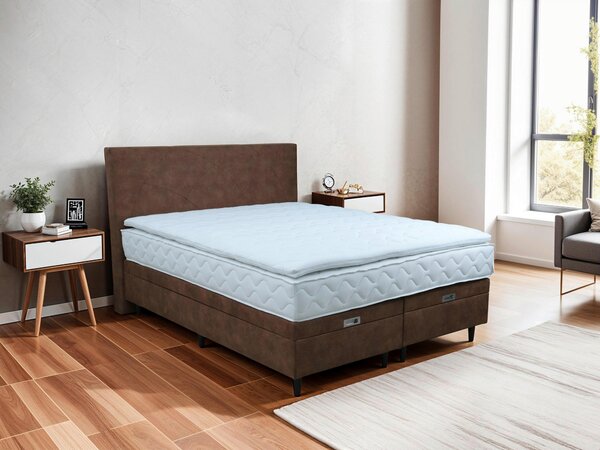 POSTEL BOXSPRING, hnědá Novel - Postele s úložným prostorem
