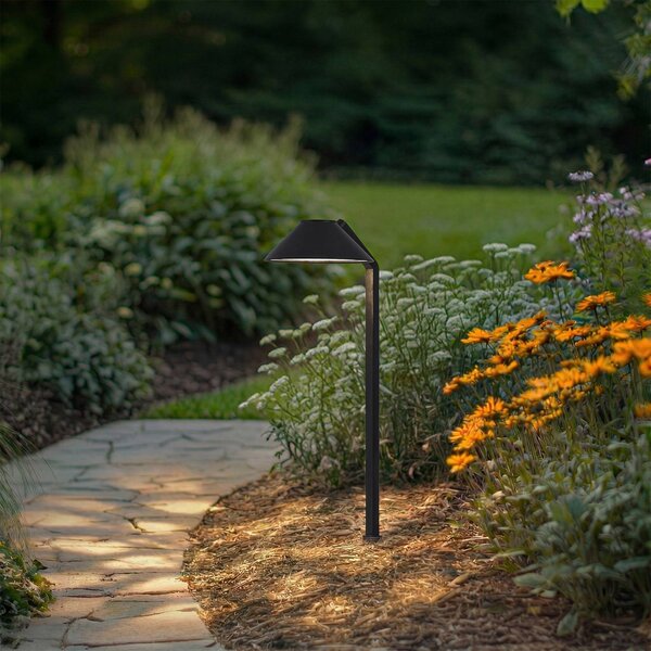 Lindby LED svítidlo do země Capelo, černé, kov, 77 cm, Černá, Hliník, Moderní