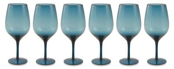 Sada 6 modrých pohárů Villa d'Este Happy Hour