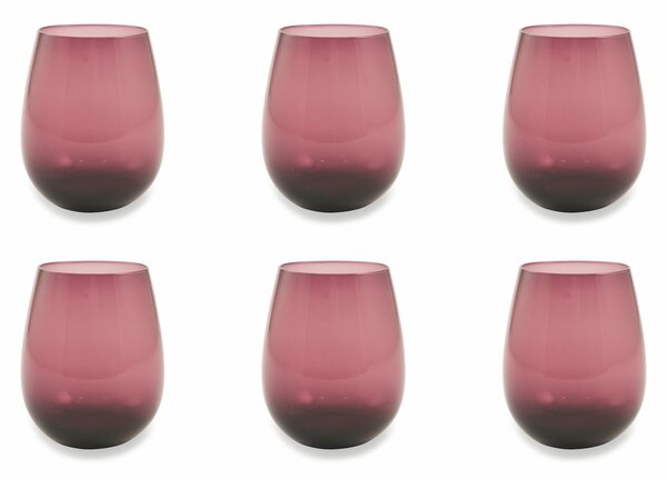 Sada 6 fialových sklenic Villa d'Este Happy Hour