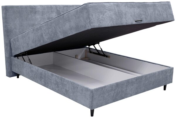 POSTEL BOXSPRING, tmavě šedá Hom`in - Manželské postele