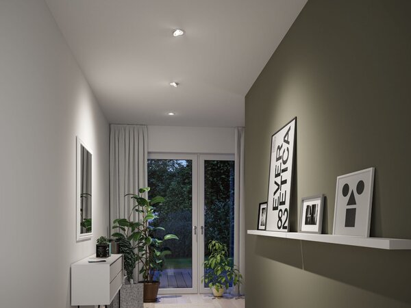 P 92253 LED vestavné svítidlo White Select Aumus spot kruhové 105mm 90° 5W 230V stmívatelné 2700 - 6500K bílá - PAULMANN