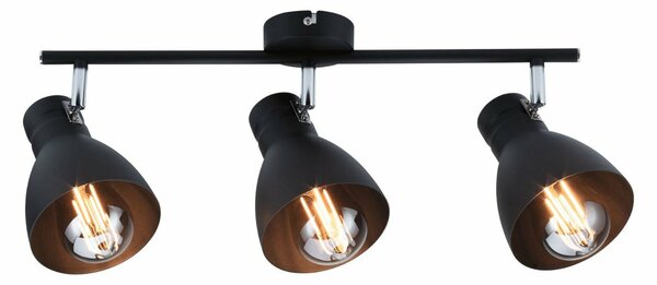 PAULMANN Bodové svítidlo Davy 3-ramenné max. 3x20W černá bez zdroje světla 667.61