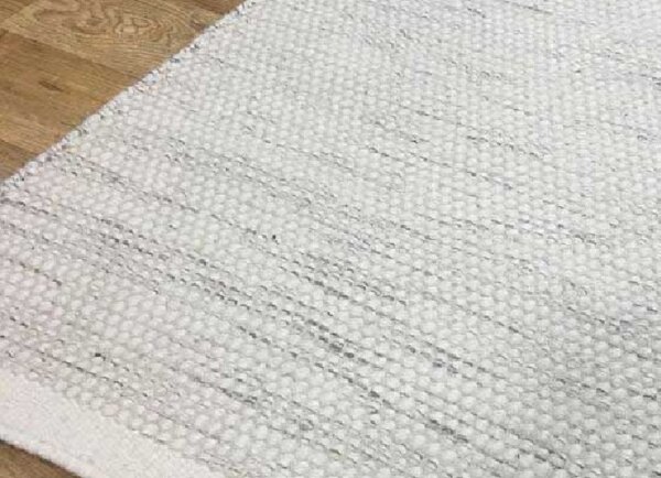 Linie Design Vlněný koberec Asko Off-white, 100% vlna Barva: Offwhite (sražená bílá, bělavá), Rozměr: 140x200 cm