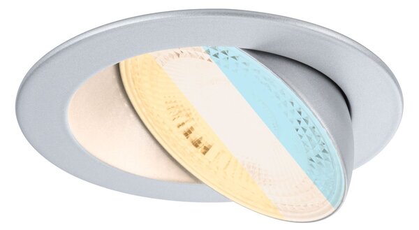P 92255 LED vestavné svítidlo White Select Aumus spot kruhové 105mm 90° 5W 230V stmívatelné 2700 - 6500K matný chrom - PAULMANN