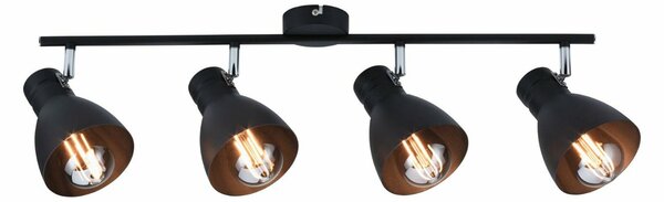 PAULMANN Bodové svítidlo Davy 4-ramenné max. 4x20W černá bez zdroje světla 667.62