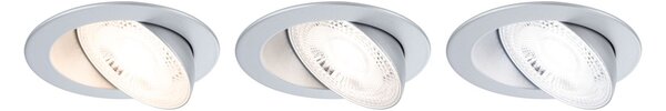 P 92255 LED vestavné svítidlo White Select Aumus spot kruhové 105mm 90° 5W 230V stmívatelné 2700 - 6500K matný chrom - PAULMANN