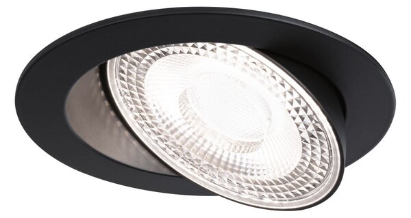 P 92257 LED vestavné svítidlo White Select Aumus spot kruhové 105mm 90° 5W 230V stmívatelné 2700 - 6500K černá - PAULMANN