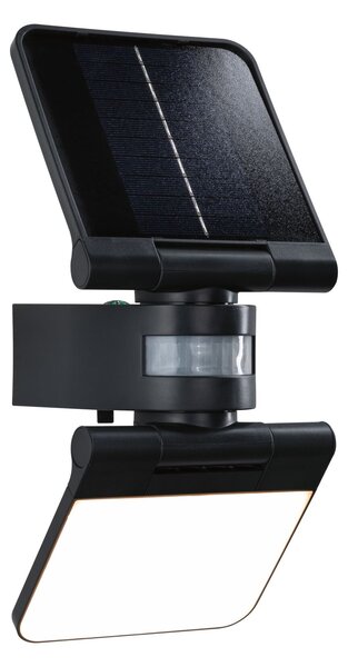 P 94609 Solární LED osvětlení zdí Lesla pohybové čidlo (IR) IP65 hranaté 150x130mm 3000K 12,5W antracit umělá hmota - PAULMANN