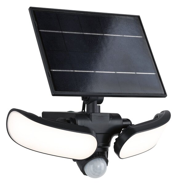 P 94610 Solární LED osvětlení zdí Sonlig pohybové čidlo (IR) IP65 hranaté 286x137mm 3000K 2x9W antracit umělá hmota - PAULMANN