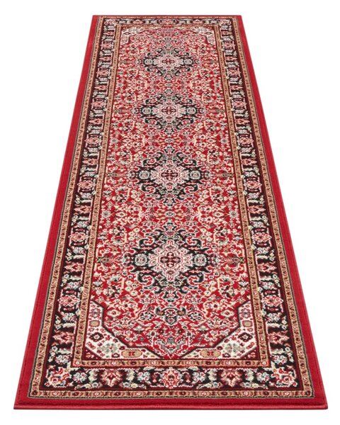 Červený běhoun Nouristan Skazar Isfahan, 80 x 250 cm