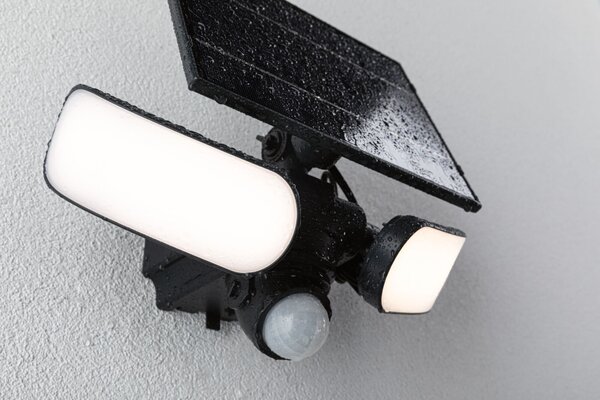 P 94610 Solární LED osvětlení zdí Sonlig pohybové čidlo (IR) IP65 hranaté 286x137mm 3000K 2x9W antracit umělá hmota - PAULMANN