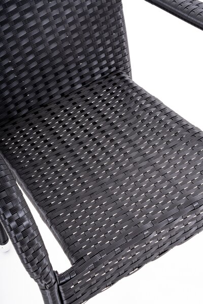 Furnigo Zahradní ratanová sestava Essen 1+8 - černá