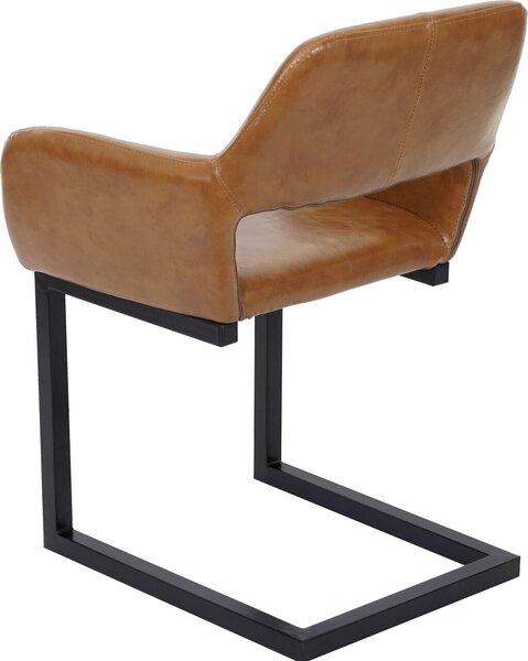 Jídelní židle HWC-A50 II, konzolová židle kuchyňská židle, retro design 50. let Imitace kůže, imitace semiše