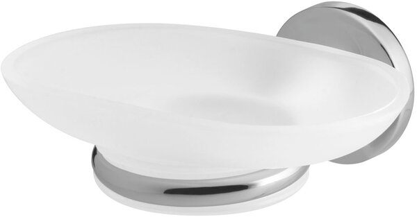 BISK Ontario miska na mýdlo Nástěnné chrom-bílá 00224