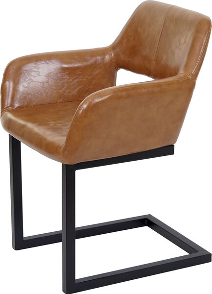 Jídelní židle HWC-A50 II, konzolová židle kuchyňská židle, retro design 50. let Imitace kůže, imitace semiše