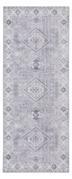 Světle šedý běhoun Nouristan Gratia, 80 x 200 cm