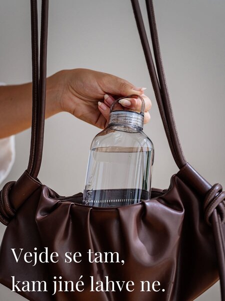 Plochá plastová BPA free lahev z tritanu EQUA Flat Pure 500 ml