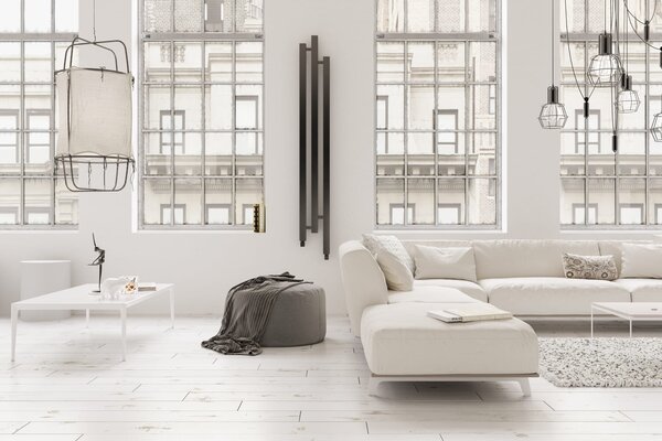 Imers Cubic koupelnový radiátor designově 136x23 cm bílá 2512