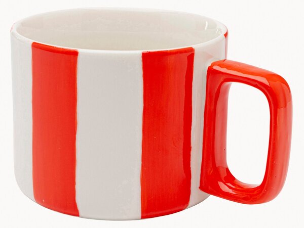 Sada ručně malovaných hrnků Stripes, 4 díly