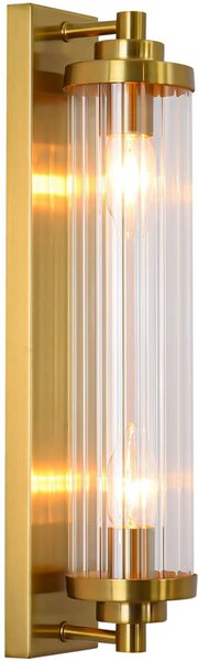 Light Prestige Lorenzo nástěnné svítidlo 2x40 W průhledná-zlatá LP-2960/1WGD