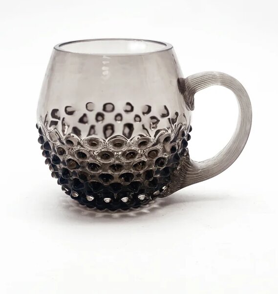 Sklárna Častolovice - Půllitr 0,5l - Hobnail - Ananas - hnědý kouř