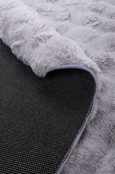Kulatý koberec RABBIT BUBBLE 160 cm šedá