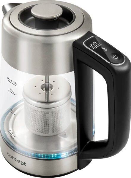 Concept RK4190 - Rychlovarná konvice s termotegulací 1,7 l 2200W/230V nerez