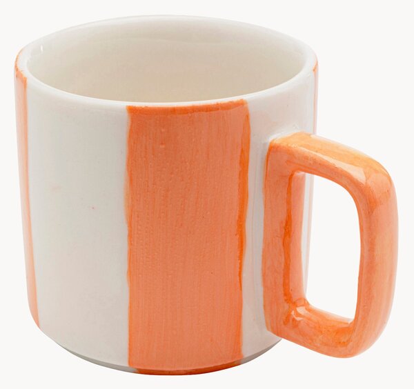 Sada ručně malovaných hrnků Stripes, 4 díly