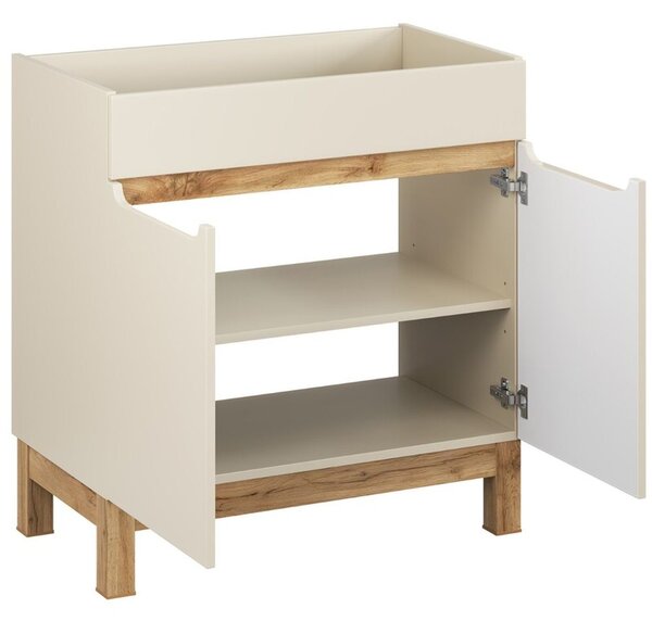 Comad Bali Cashmere skříňka 80x46x84 cm pod umyvadlo stojící béžová BALI CASHMERE 82-80-46-2D
