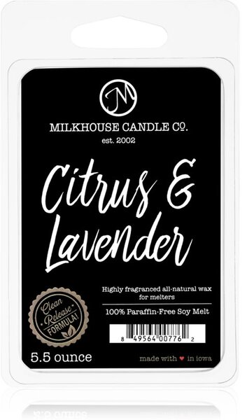 Milkhouse Candle Co. Creamery Citrus & Lavender vosk do aromalampy 155 g