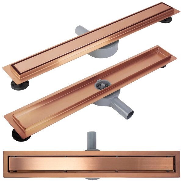 Rea Neox Pro Brushed Copper odtokový žlábek 70 cm měď REA-G4801