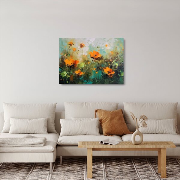 Skleněný obraz - Kvítí (70x50 cm)