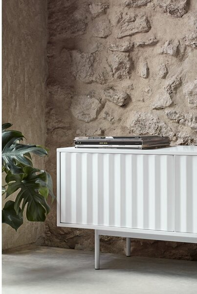 Bílý TV stolek 180x52 cm Sierra – Teulat