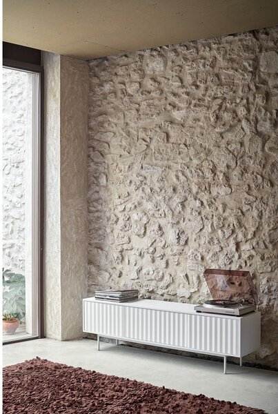 Bílý TV stolek 180x52 cm Sierra – Teulat