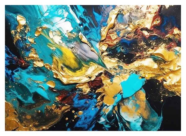 Skleněný obraz - Texturovaná olejomalba (70x50 cm)