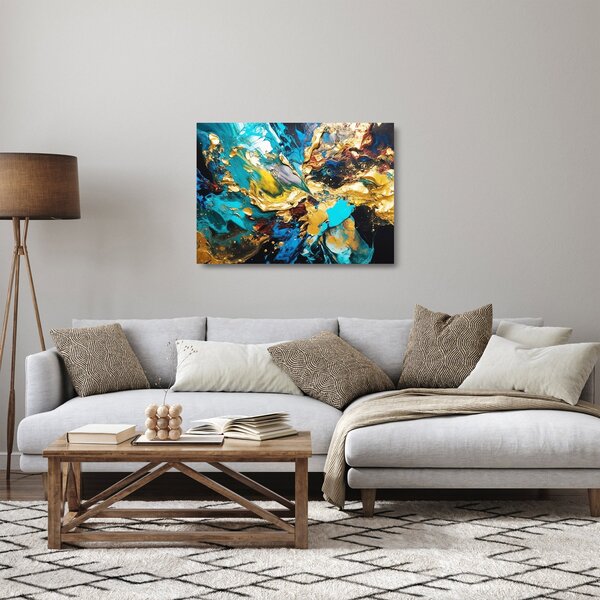 Skleněný obraz - Texturovaná olejomalba (70x50 cm)