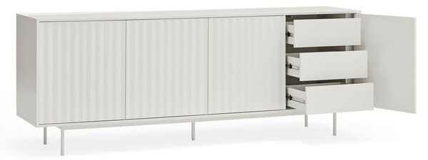 Bílá nízká komoda 211x80 cm Sierra – Teulat