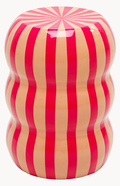 Kulatý odkládací stolek Candy Stripes