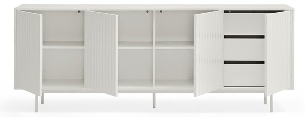 Bílá nízká komoda 211x80 cm Sierra – Teulat
