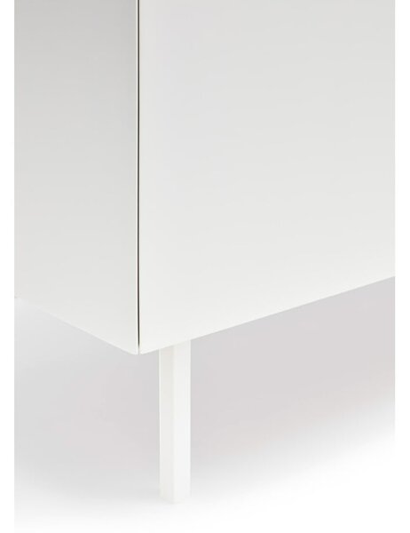 Nízká komoda v dekoru dubu v bílo-přírodní barvě 165x78 cm Arista – Teulat